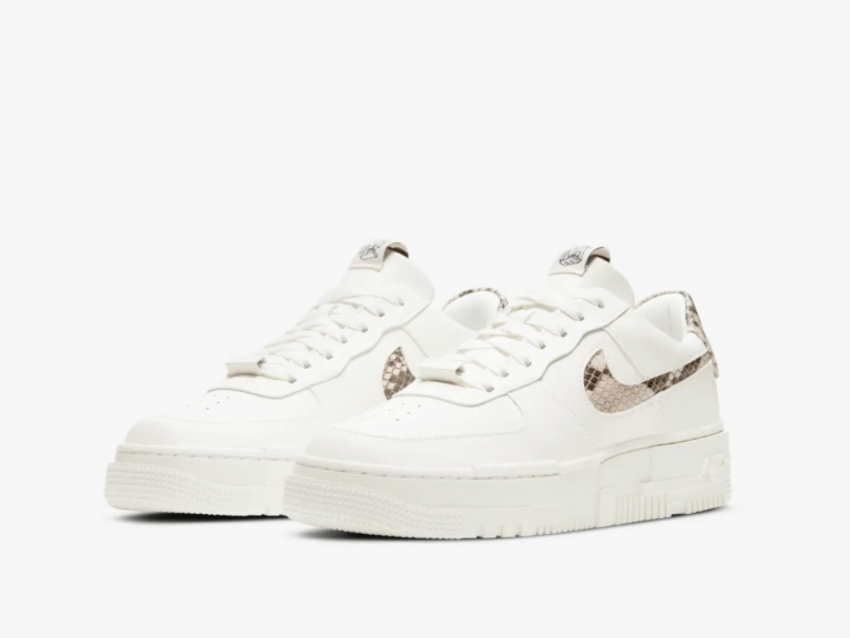 zapatillas NIKE Air Force 1 Pixel Sail Snake 2021