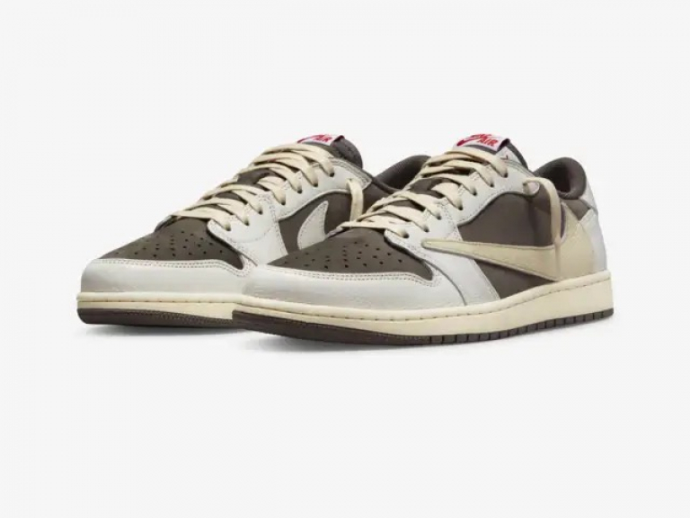 Air Jordan 1 Low x Travis Scott Sail and Ridgerock
