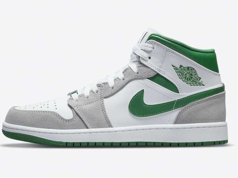Air Jordan 1 Mid Grey Green