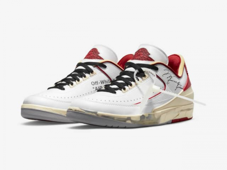 Air Jordan 2 Low x Off-White™️ White and Varsity Red