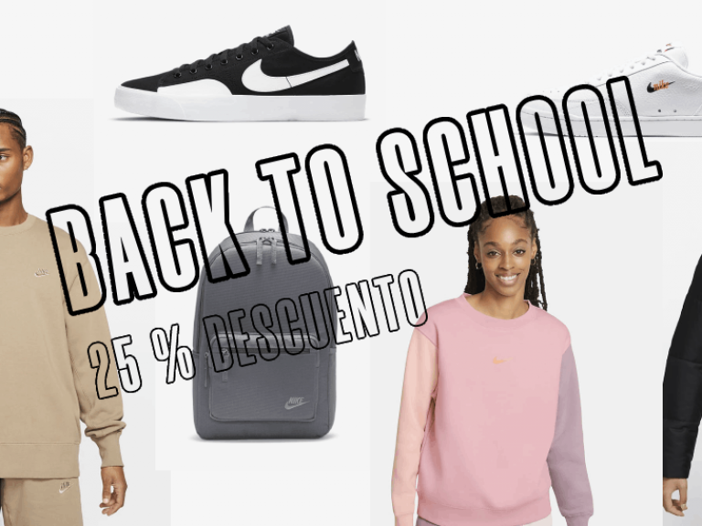 Back to school codigo descuento Nike
