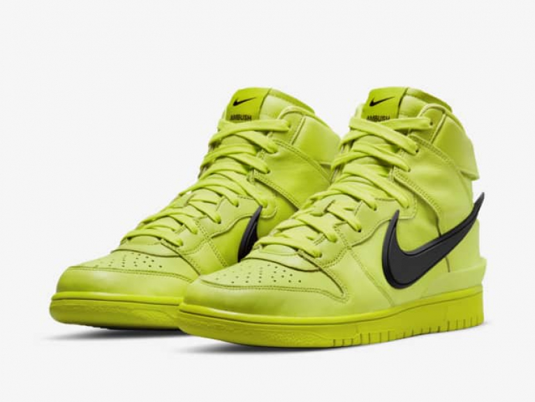 zapatillas Nike Dunk High x AMBUSH Flash Lime atomic green