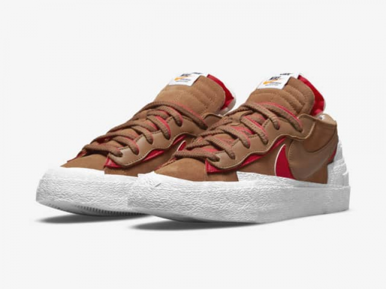 zapatillas Nike Blazer Low x Sacai British Tan 2021