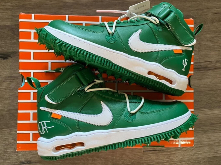 Off-White x Nike Air Force 1 Mid “Pine Green”