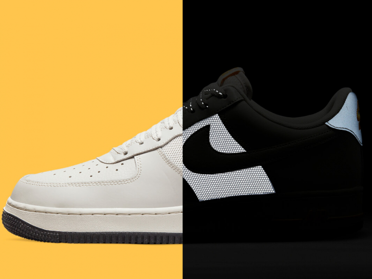 Nike Air Force 1 low White organge reflective 2021