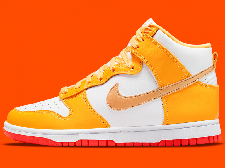 zapatillas Nike Dunk High Yellow Gold Orange 2021