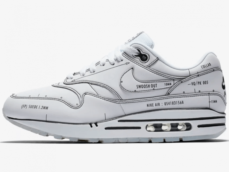 Nike Air Max 1 Schematic White