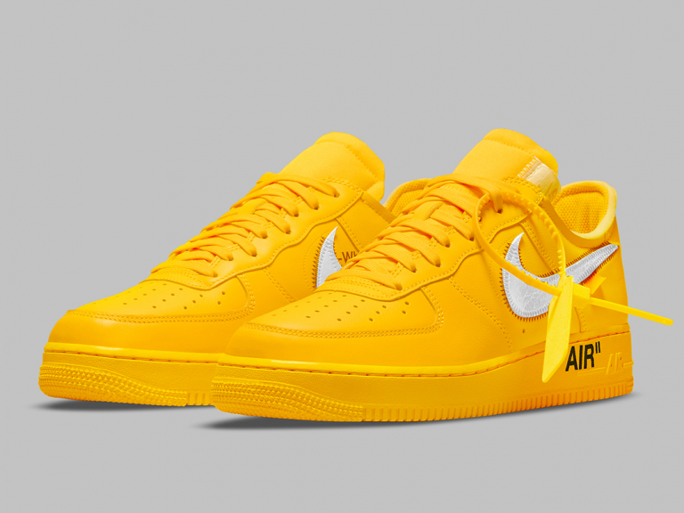 Nike Off white Air Force 1 University Gold