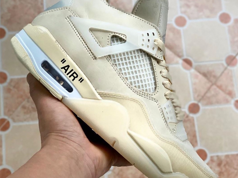 Nike Off White Air Jordan 4 Sail