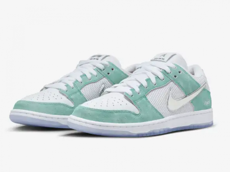 Nike SB x April Skateboards Dunk Low Pro White and Multi-Color