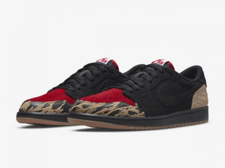 zapatillas Air Jordan 1 Los x SoleFly Black and Sport Red