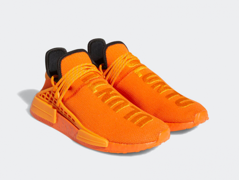 zapatillas Adidas Pharrell Williams HU NMD Uluntu Orange 2021 color naranja