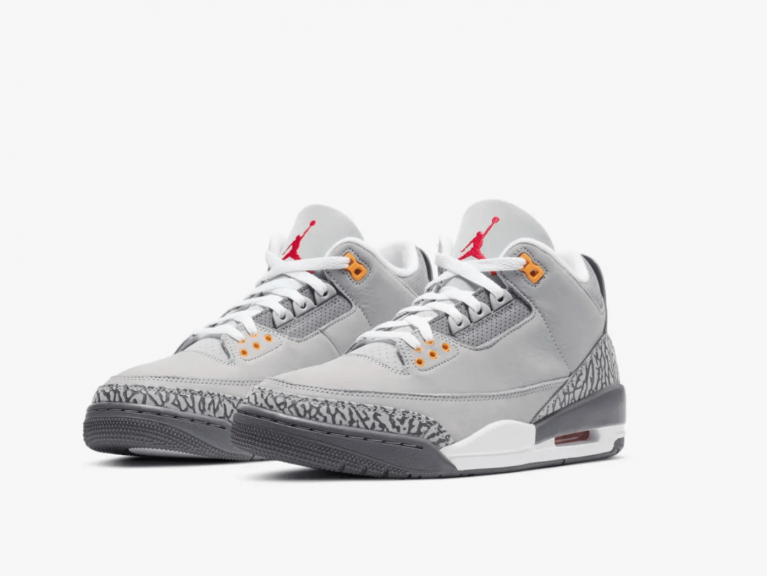 zapatillas Air Jordan 3 Cool Grey 2021 estampado de elefante
