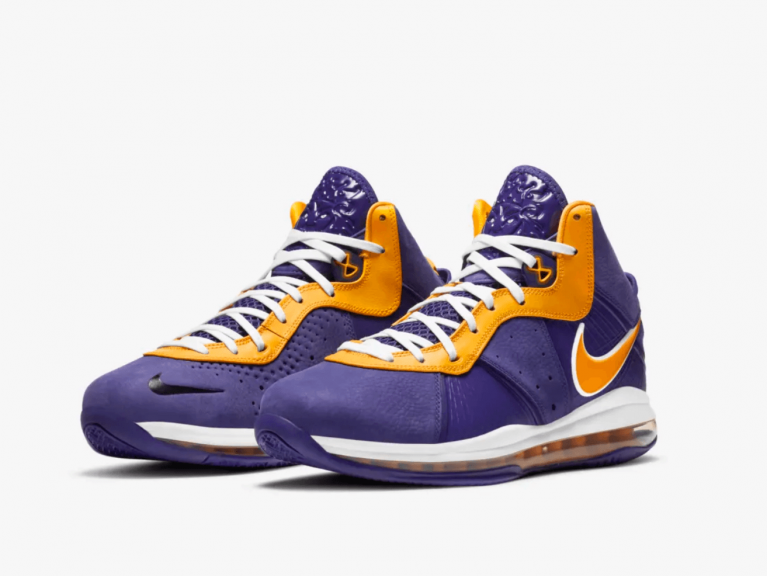 zapatillas Nike Lebron 8 Lakers Purple 2020 baloncesto NBA color púrpura zapatillas Nike Lebron 8 Lakers Purple 2020 baloncesto NBA color púrpura