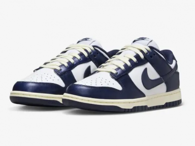 Nike Dunk Low Midnight Navy and White
